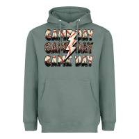 Sage game day game day baseball lightning bolt Heavyweight Hoodie - Zillion Design Studio
