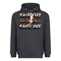 Smoke game day game day baseball lightning bolt Heavyweight Hoodie - Zillion Design Studio