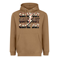 Toasted Coconut game day game day baseball lightning bolt Heavyweight Hoodie - Zillion Design Studio