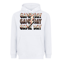 White game day game day baseball lightning bolt Heavyweight Hoodie - Zillion Design Studio