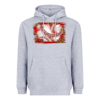 Heather Grey baseball background Heavyweight Hoodie - texasbilliewilder