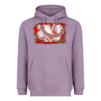 Lavender baseball background Heavyweight Hoodie - texasbilliewilder