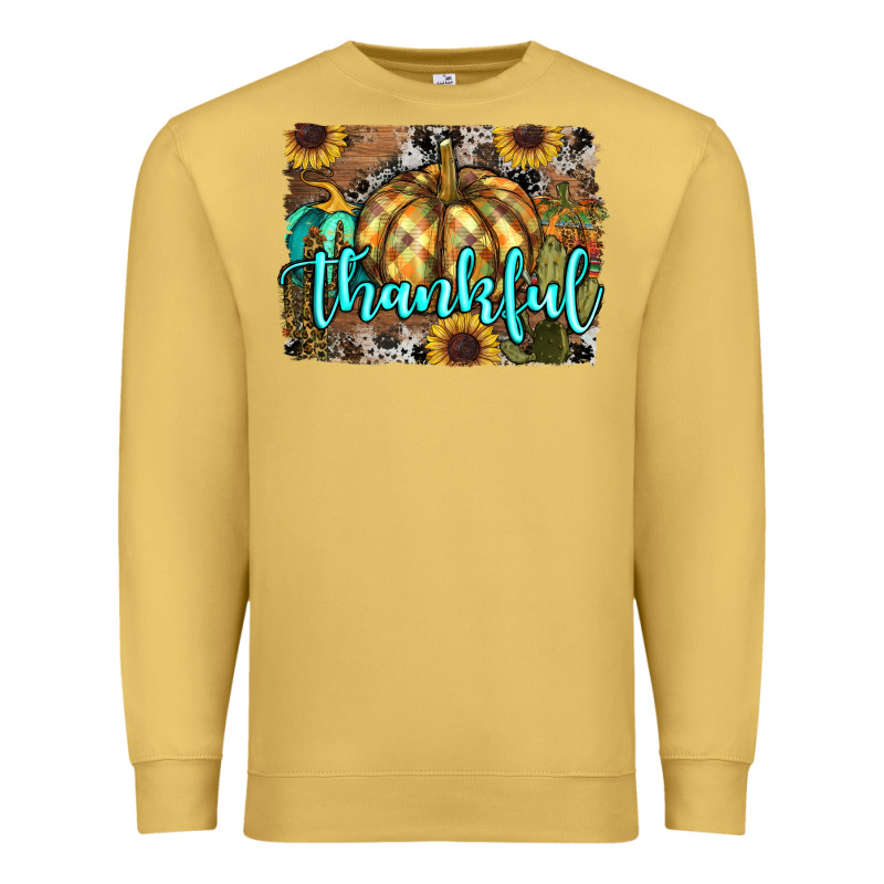 Thankful Pumpkin Premium Sweatshirt by RanaPortraitStore | Teevron