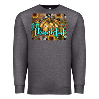 Charcoal Heather thankful pumpkin Premium Sweatshirt - RanaPortraitStore