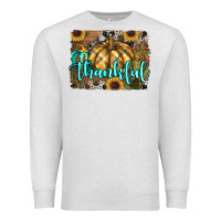Oatmeal Heather thankful pumpkin Premium Sweatshirt - RanaPortraitStore
