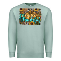 Seafoam thankful pumpkin Premium Sweatshirt - RanaPortraitStore