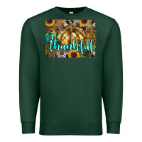 Sports Green thankful pumpkin Premium Sweatshirt - RanaPortraitStore