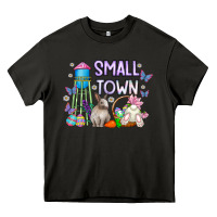 Asphalt Small Town Easter Day Heavy Core Tee - CowhideDigitalArt