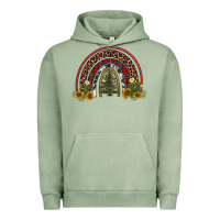 Pigment Oil Green rainbow tree Urban Hoodie - AdoDesignShop