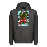 Charcoal Heather cozy winter with gloves and scarf Premium Hoodie - AdoDesignShop