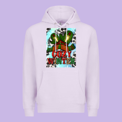 Cozy Winter With Gloves And Scarf Premium Hoodie Designed By Adodesignshop