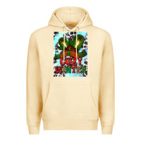 Pina Colada cozy winter with gloves and scarf Premium Hoodie - AdoDesignShop