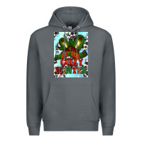 Rock cozy winter with gloves and scarf Premium Hoodie - AdoDesignShop