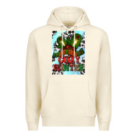 Sandshell cozy winter with gloves and scarf Premium Hoodie - AdoDesignShop