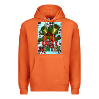 Carrot cozy winter with gloves and scarf Premium Hoodie - AdoDesignShop