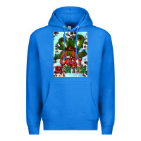 True Royal cozy winter with gloves and scarf Premium Hoodie - AdoDesignShop