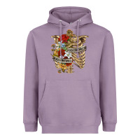 Lavender Kinda Emotionless Kinda Emotional Skeleton Heavyweight Hoodie - RanaPortraitStore
