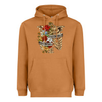 Meerkat Kinda Emotionless Kinda Emotional Skeleton Heavyweight Hoodie - RanaPortraitStore