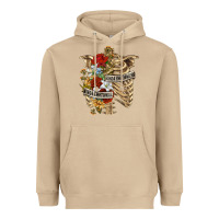 Mushroom Kinda Emotionless Kinda Emotional Skeleton Heavyweight Hoodie - RanaPortraitStore
