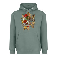 Sage Kinda Emotionless Kinda Emotional Skeleton Heavyweight Hoodie - RanaPortraitStore