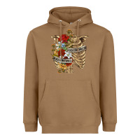 Toasted Coconut Kinda Emotionless Kinda Emotional Skeleton Heavyweight Hoodie - RanaPortraitStore