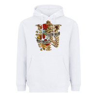 White Kinda Emotionless Kinda Emotional Skeleton Heavyweight Hoodie - RanaPortraitStore