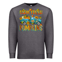 Charcoal Heather farm fresh pumpkins Premium Sweatshirt - Zillion Design Studio