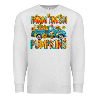 Oatmeal Heather farm fresh pumpkins Premium Sweatshirt - Zillion Design Studio