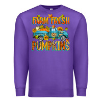 Purple farm fresh pumpkins Premium Sweatshirt - Zillion Design Studio