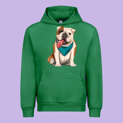 English Bulldog Urban Hoodie Designed By Artiststas