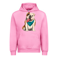 Fuchsia Pink english bulldog Urban Hoodie - Artiststas
