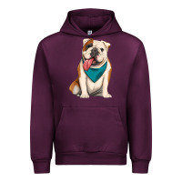 Mauve Wine english bulldog Urban Hoodie - Artiststas