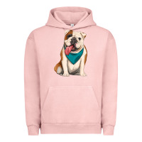 Pigment Salmon english bulldog Urban Hoodie - Artiststas
