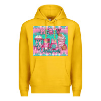 Lemon merry Christmas pink coffee Premium Hoodie - Jasminsmagicworld