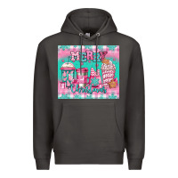 Smoke merry Christmas pink coffee Premium Hoodie - Jasminsmagicworld