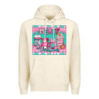 Tofu merry Christmas pink coffee Premium Hoodie - Jasminsmagicworld