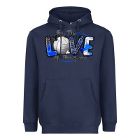 Navy for the love of the game volleyball Heavyweight Hoodie - Zillion Design Studio