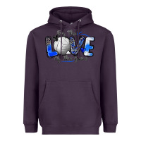 Plum for the love of the game volleyball Heavyweight Hoodie - Zillion Design Studio