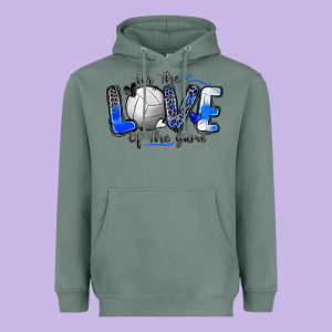 For The Love Of The Game Volleyball Heavyweight Hoodie Designed By Zillion Design Studio