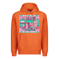 Carrot merry Christmas pink coffee Premium Hoodie - Jasminsmagicworld