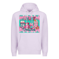 Lilac merry Christmas pink coffee Premium Hoodie - Jasminsmagicworld