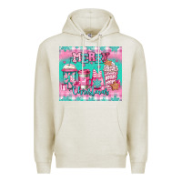 Oatmeal Heather merry Christmas pink coffee Premium Hoodie - Jasminsmagicworld