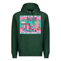 Merry Christmas Pink Coffee Premium Hoodie | Teevron