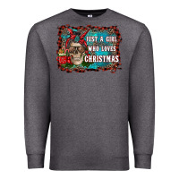 Charcoal Heather just a girl who loves christmas Premium Sweatshirt - RanaPortraitStore