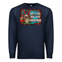 Just A Girl Who Loves Christmas Premium Sweatshirt | Teevron