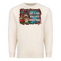 Sandshell just a girl who loves christmas Premium Sweatshirt - RanaPortraitStore