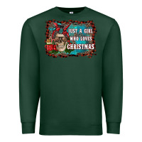 Sports Green just a girl who loves christmas Premium Sweatshirt - RanaPortraitStore