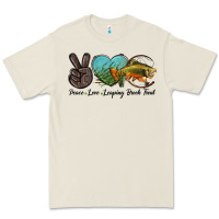 Bone Peace Love Leaping Brook Trout Premium Tee - LillyAllenDesigns