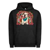 Pigment Black english bulldog floral rainbow Urban Hoodie - Artiststas