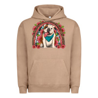 Pigment Burro english bulldog floral rainbow Urban Hoodie - Artiststas
